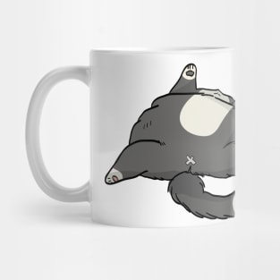 Grey Sleeping Cat Mug